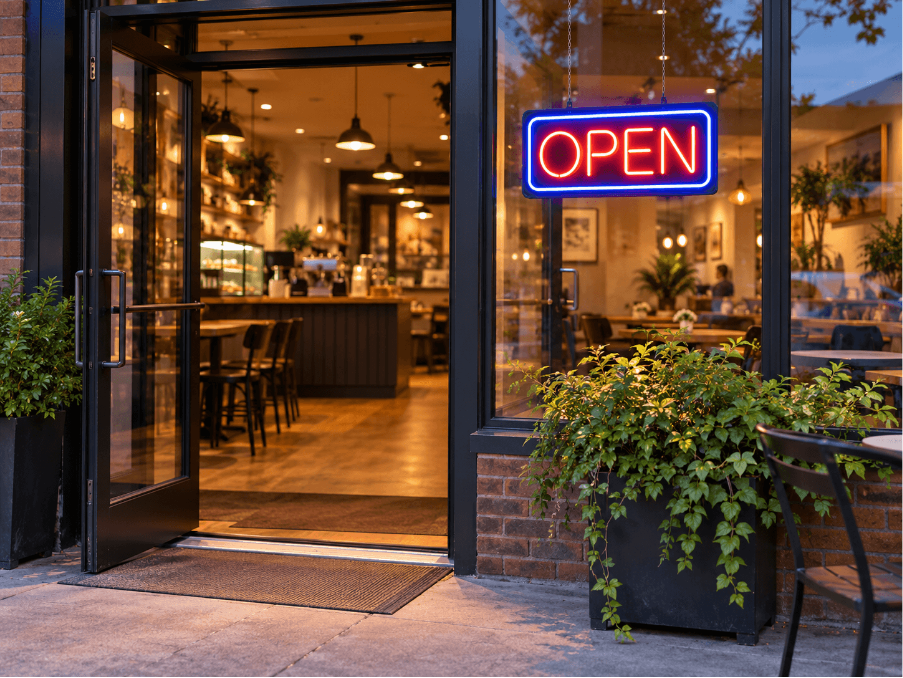 Where to Place an Open Neon Sign So Customers Can See It Clearly 6