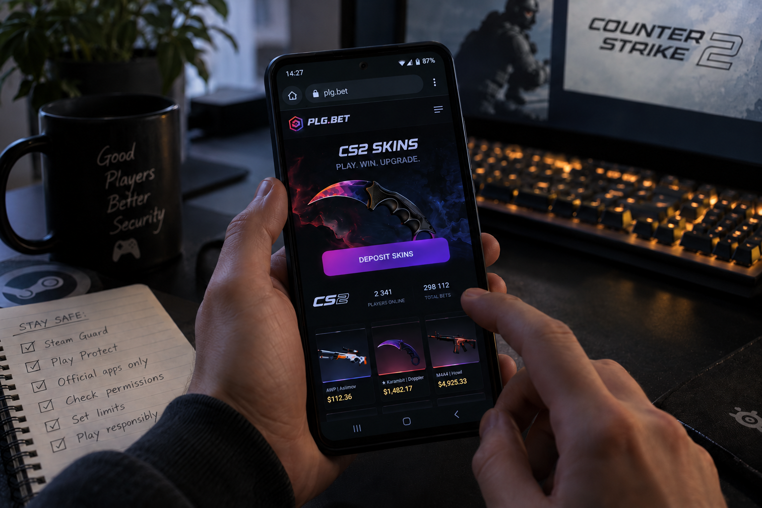 Is CS2 skin gambling safe? Android security tips for players 2