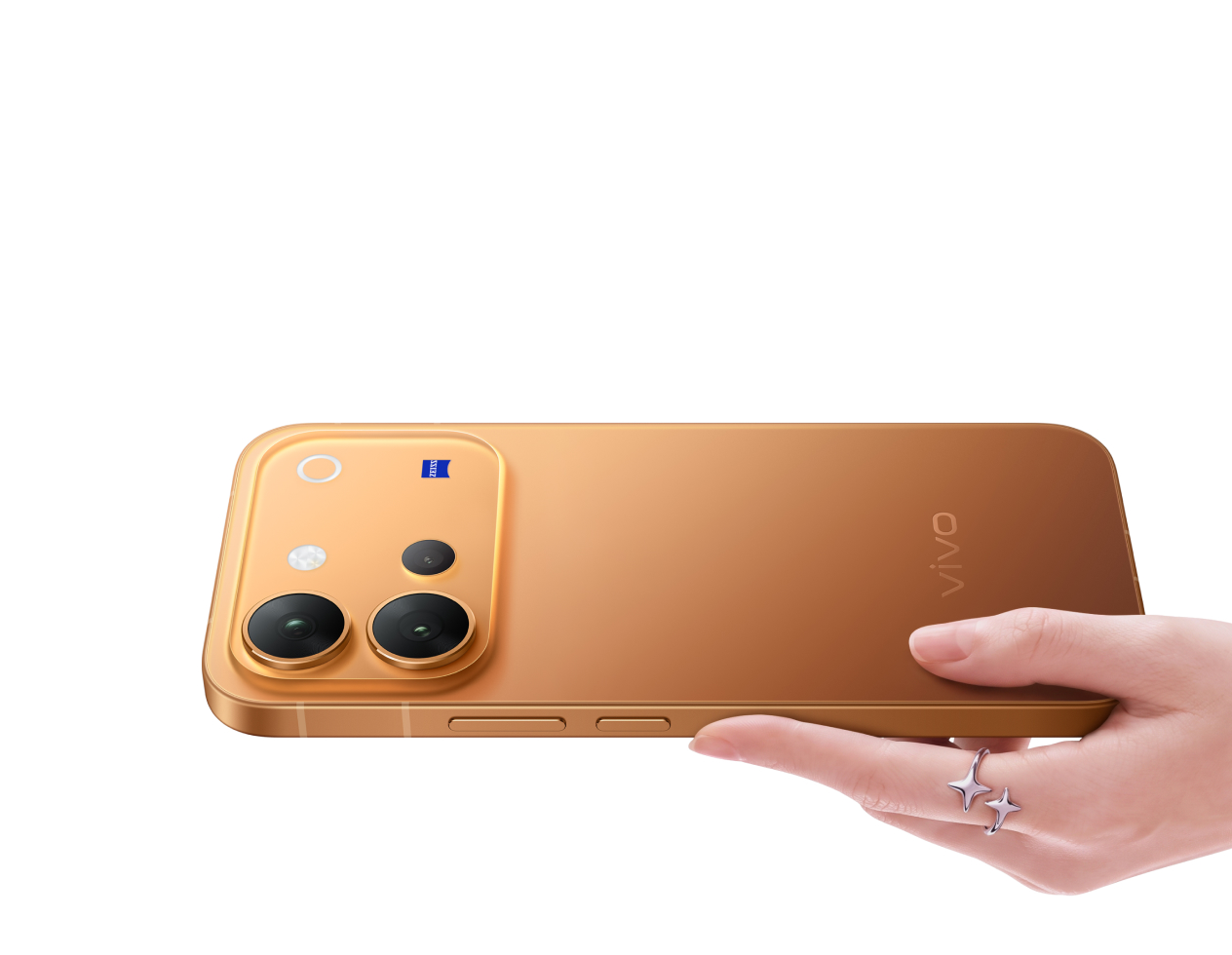 Vivo V80 camera module held in hand