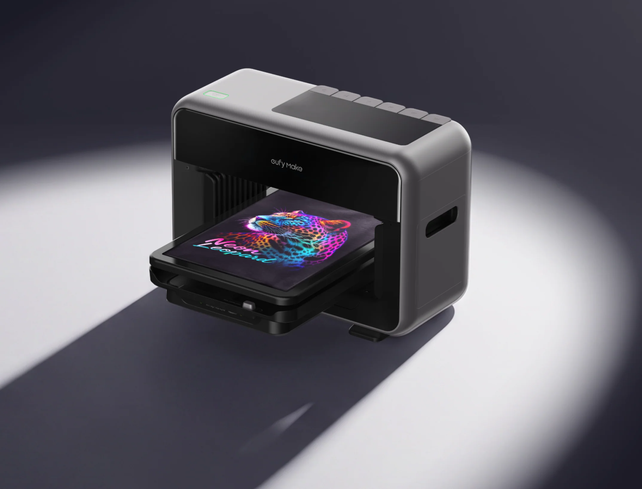 EufyMake UV Printer E1 printing a colorful design