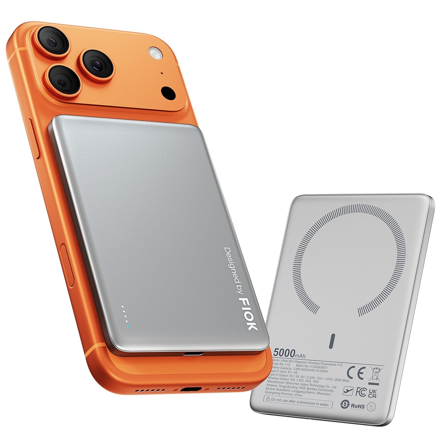 FIOK 5,000mAh magnetic power bank