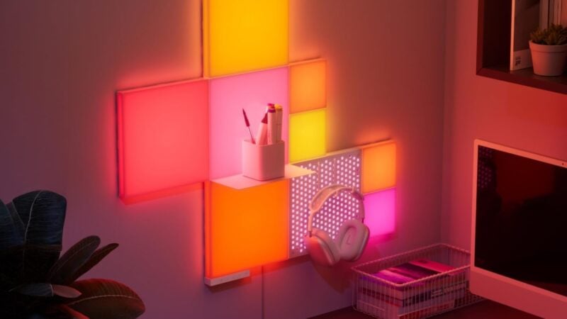 Nanoleaf Blocks light panels on a wall