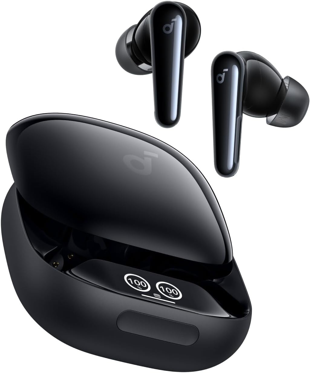 Soundcore Liberty 4 Pro earbuds and charging case