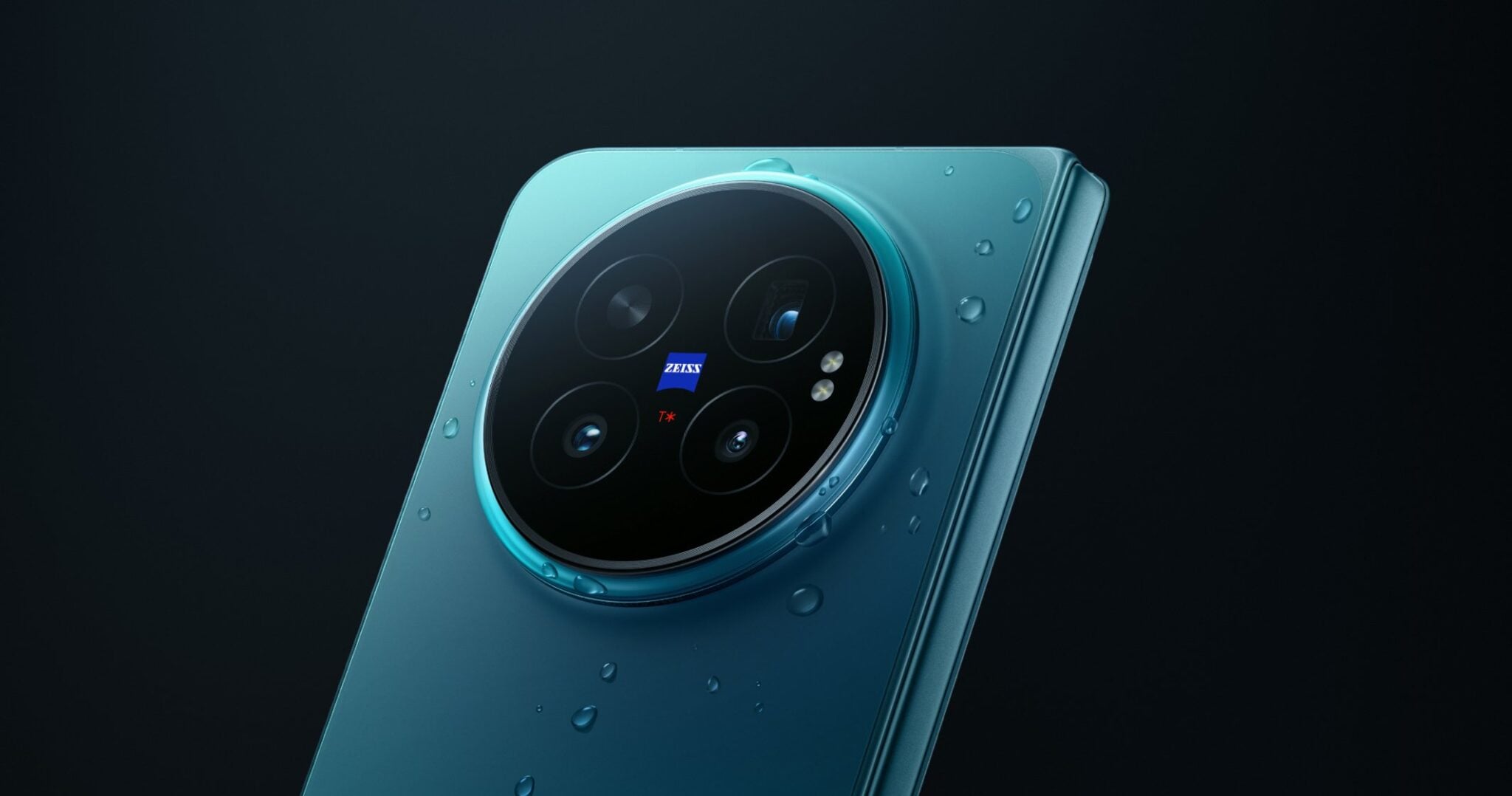 Vivo X Fold6 in Horizon Blue showing the Minimal Ring camera module